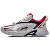 New LiNing Low Top Running Shoes Men's White Blue Red ARLQ009-3