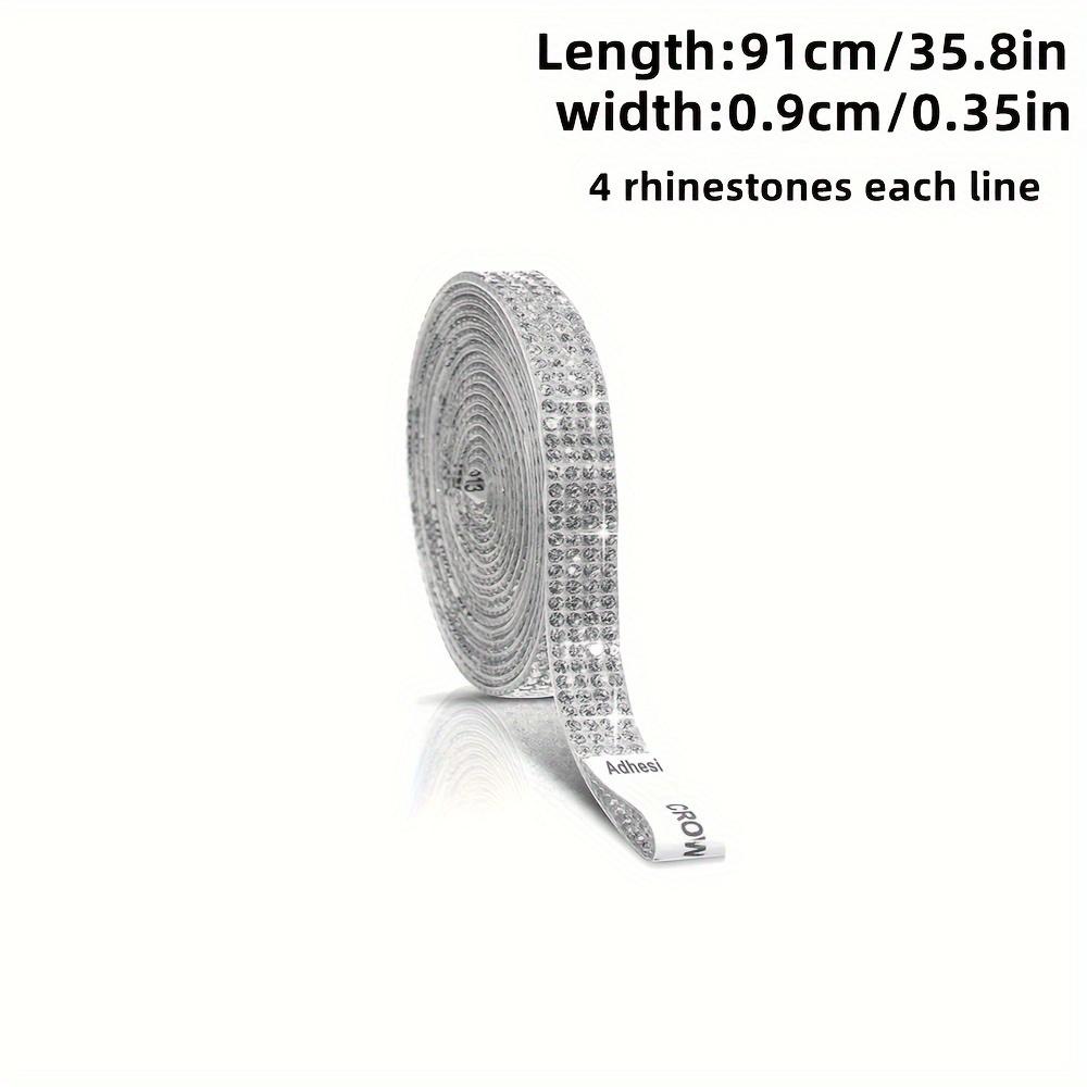 Самоклеящаяся полосатая блестящая лента-наклейка со стразами, самодельная лента для украшений, подходит для свадебных вечеринок, украшения стекла телефона в машине