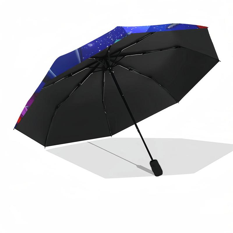 Super Robot, Galaxy Heroes- Automatic Opening and Closing, 8-rib Structure Portable Umbrella, Suitable for Men and Women in All Seasons - Pe