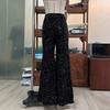 Women Sequin Pants Sparkly Glitter High Waist Shiny Bottoms Casual Fashion Club Party Trousers Holiday Outfits
