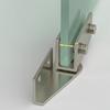 2PCS Zinc Alloy Glass Door Hinge Hardware Cabinet Door Hinge New Frameless Clamp  Glass Cabinet