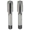 2Pcs First Second Hand Tap Metric M20 Thread Straight Flute Carbon Steel Tapping Tool
