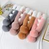 Hot Plush Cross Scarf Faux Rabbit Fur Thickened Scarves Autumn Winter Cold Resistant Women Neck Warmer Double-Sided Collar Scarf