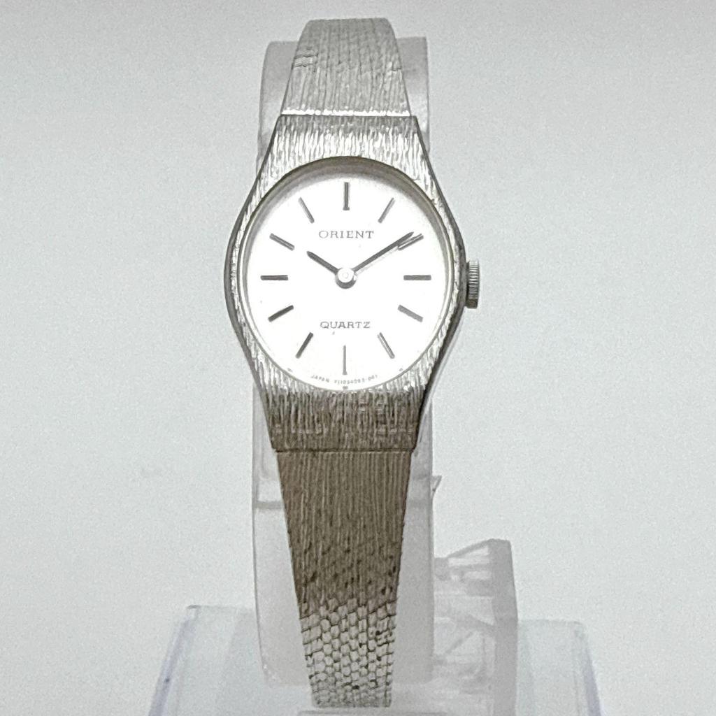 Б/У C180 [Рабочие/Антикварные/Батарея заменена] ORIENT Orient Кварцевые Овальный корпус Браслет Женские часы