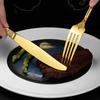 Кухонный набор столовых приборов из серебра и золота из нержавеющей стали Королевская десертная сервировочная ложка Вилки Ножи для стейков Столовые приборы Посуда в западном стиле Подарки