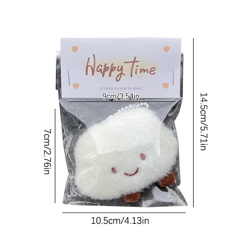 Писклявое плюшевое облако подвеска мультфильм мягкая кукла брелок автомобильный брелок сумка Декор детский подарок