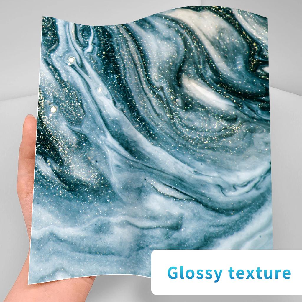 10pcs Marble Tiles Sticker Kitchen Wardrobe Bathroom Home Decor Wall Sticker Self-adhesive Crystal Hard Film Art Wall Decals