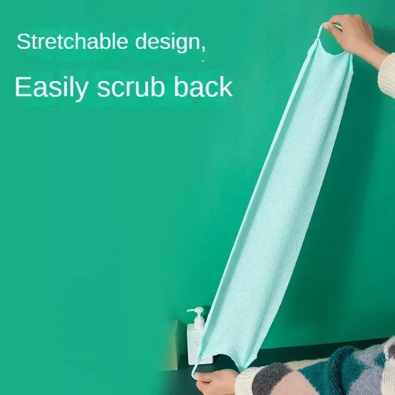 Отшелушивающее растирающее банное полотенце, мочалка, эластичный скраб для душа, очищающий массаж, ремешок для банного полотенца, чистое полотенце для мытья тела