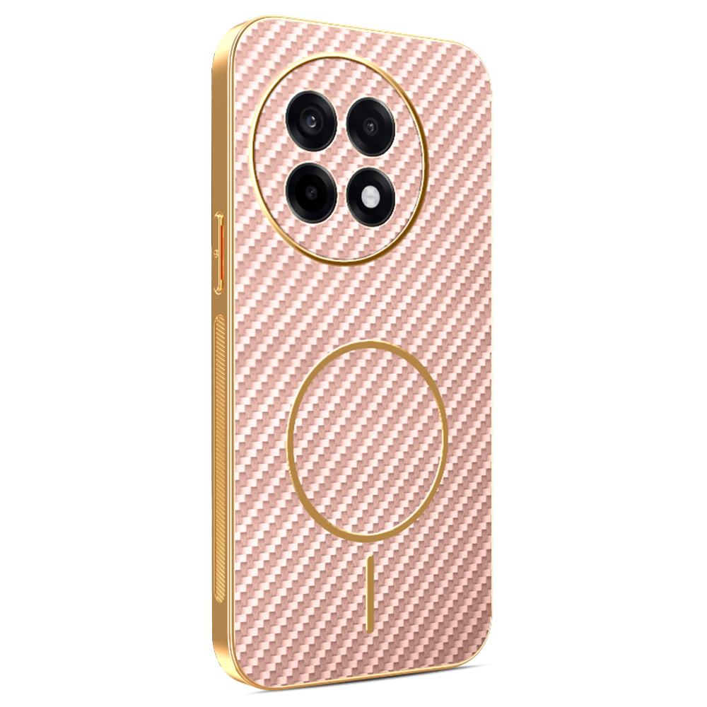 For OnePlus Ace 5 5G/5 Pro 5G/13R 5G Phone Case Carbon Fiber Textured Electroplated TPU Back Cover