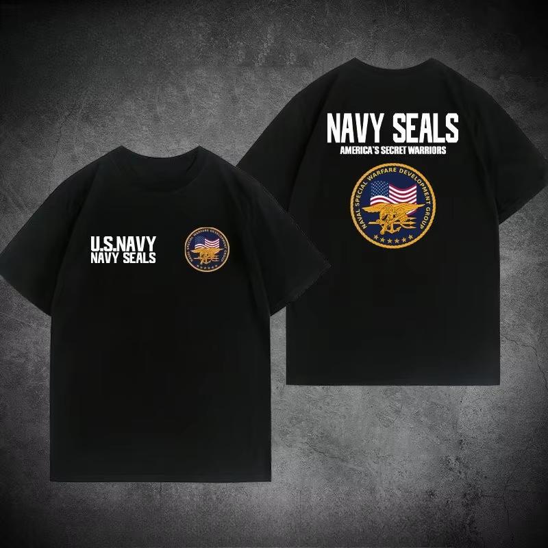 2026 Summer American Navy Seals Themed Tshirt for Military Enthusiasts Style Highquality Unisexs Clothing Women T Shirt