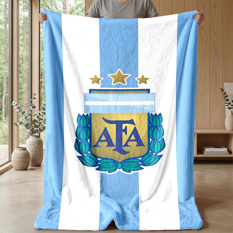 Argentina national football team Theme blanket Soft Flannel Fleece Blanket Warm Lightweight Throw Blanket for Home Sofa Bed