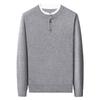 Men's Fashionable Thick Knit Sweater - 2025 Autumn/Winter Two-Piece Look, Round Neck, Youth Style.