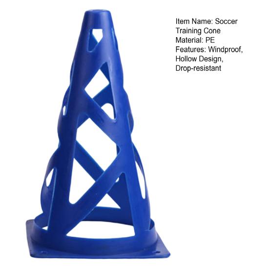 Привлекательный полиэтиленовый материал с защитой от растрескивания, футбольный тренировочный конус, устойчивый к давлению, конусы 23 см, ведро для маркеров, футбольное оборудование