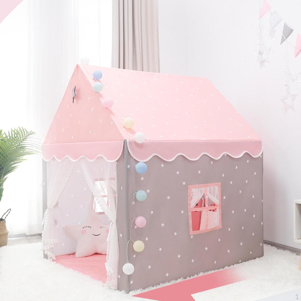 Children Play Tent Easy Setup Child Room Decoration for Boy Girl Large Space Toddler Fairy
