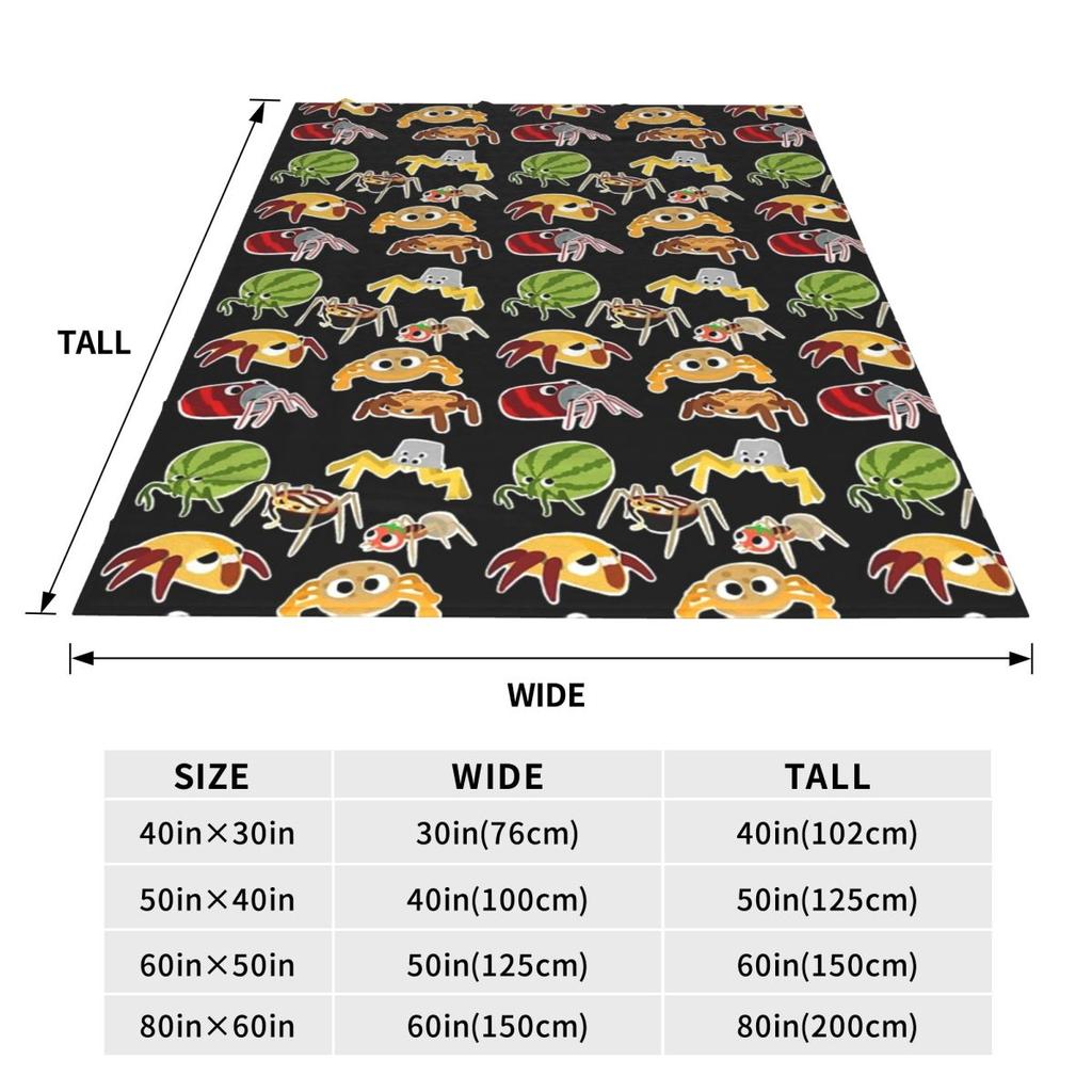 Bugsnax Bug Pack Фан-арт Типа одеяло с жуками Фланелевое легкое плед для дома спальни офиса Покрывало Одеяло