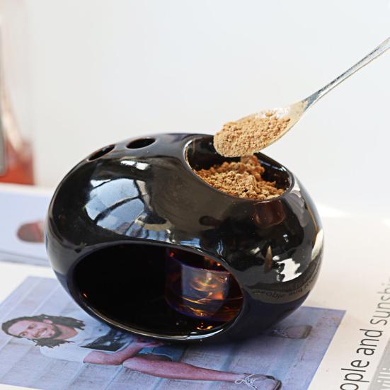 Керамическая курильница Palo Santo, держатель для белых мудрецов, современные черные мини-ладаны для ароматерапии