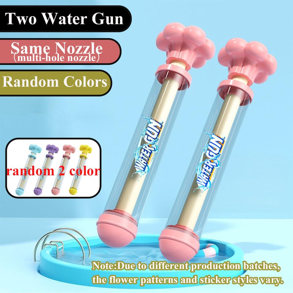 1/2PCS Fireworks Spray Toy Pull-Back Water Gun Outdoor Splash Games for Pool Lawn Activities Kid Summer Interactive Beach Gift
