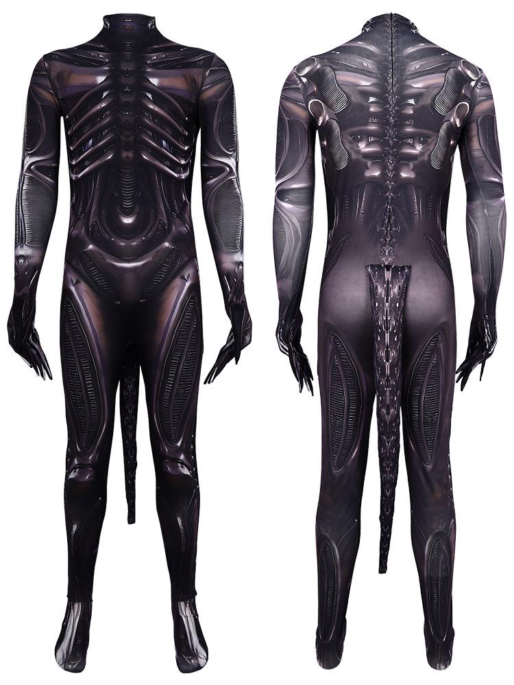Alien Death Ship Horror Cosplay Jumpsuit – Halloween Stage Costume