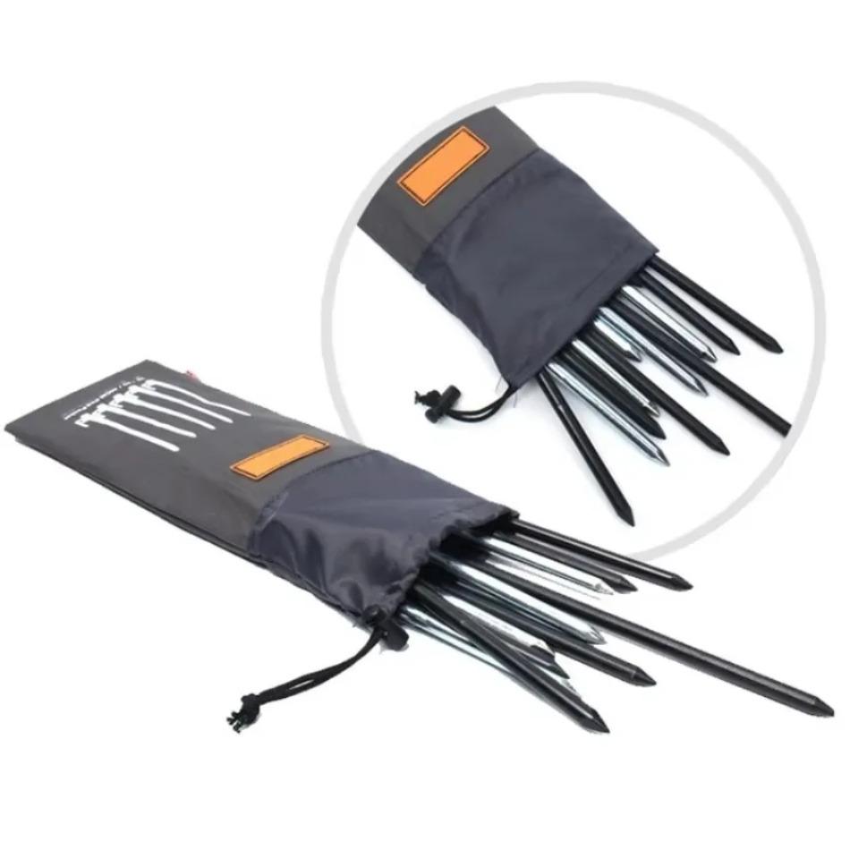 1 шт. Сумка для колышков для палатки для кемпинга, аксессуары для палатки, молоток, ветровая веревка, чехол для хранения колышков, дорожные принадлежности