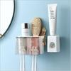 Wall-mounted Toothbrush Holder Set Bathroom Punch-free Wash Mouth Cup Shelf Home Creative Toothbrush Cup Storage Rack