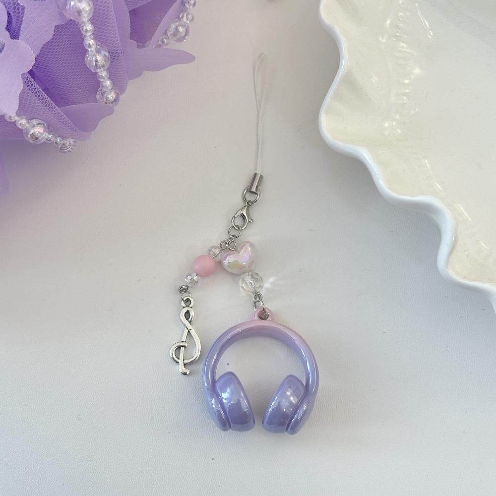 Anti-loss Earphone Leash Keychain Music Style Mobile Phone Lanyard Bag Hanging