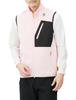 Vest Water Absorbent Midler Sleeveless Full Zip Cardboard Material Sporty Golf MEMXJL50 PK00 3L [Munsingwear] [ENVOY] Men's (Pink)