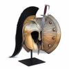 Medieval Troy Trojan Shield and Achilles Helmet, Spartan Greek Warrior Costume, Handmade Cosplay Roleplay Historical Replica Armor