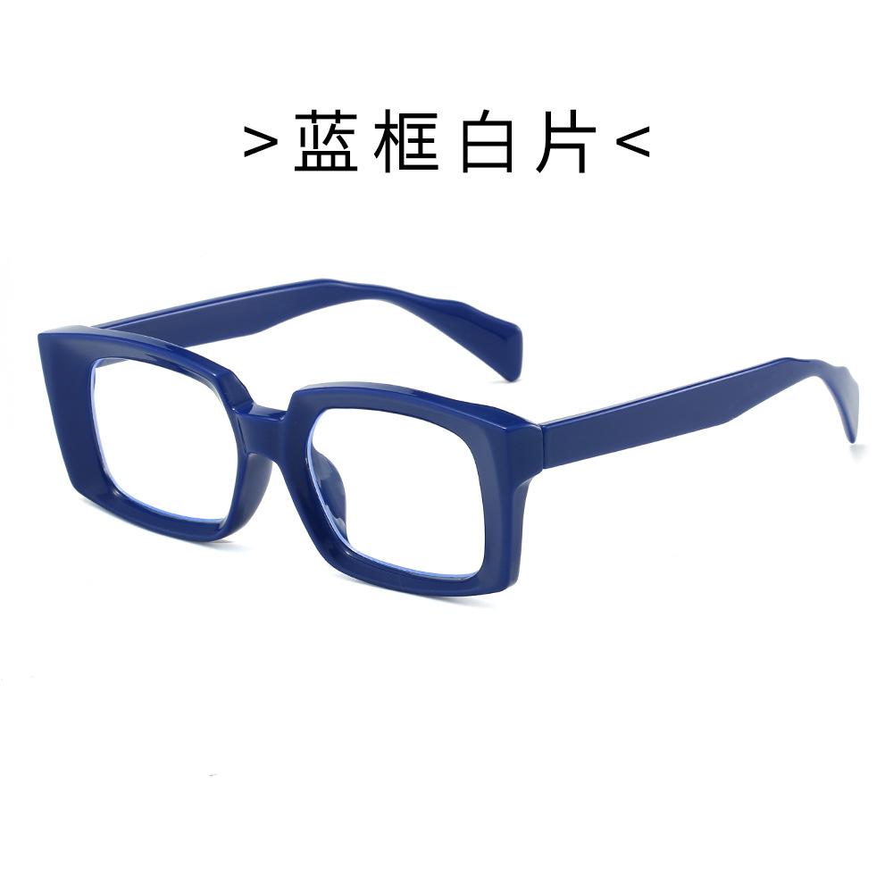 Trendy Square Sunglasses for Women Men Green Frame Blue Light Blocking Glasses Stylish Fashion Shades