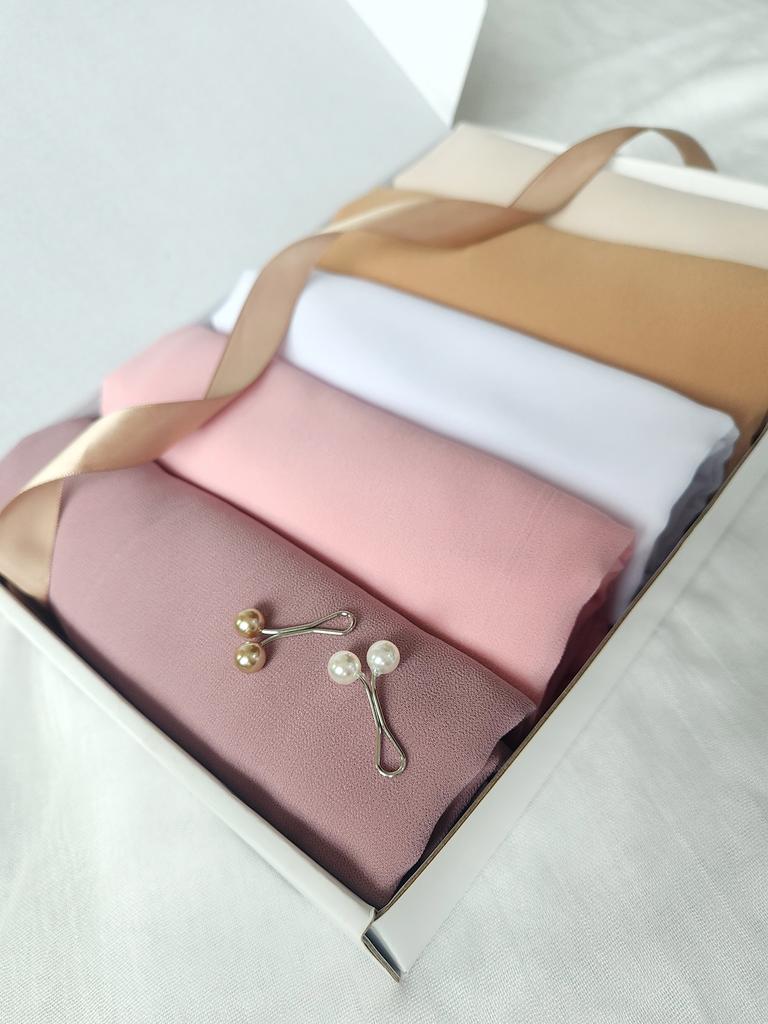 5 шт. в комплекте Мусульманский шифоновый хиджаб-шарф Женский длинный однотонный головной убор для женщин Хиджабы Шарфы Женский мусульманский головной платок Подарок