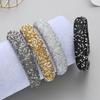 Бриллиантовая повязка на голову Блестящая Искрящаяся Ювелирная Женская Повязка на голову Резинка для волос Широкий Модный Обруч для волос Аксессуары для волос для девочек