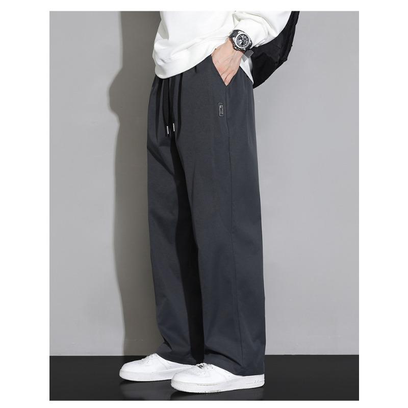 Мужские повседневные брюки на кулиске свободного кроя с карманами Streetwear
