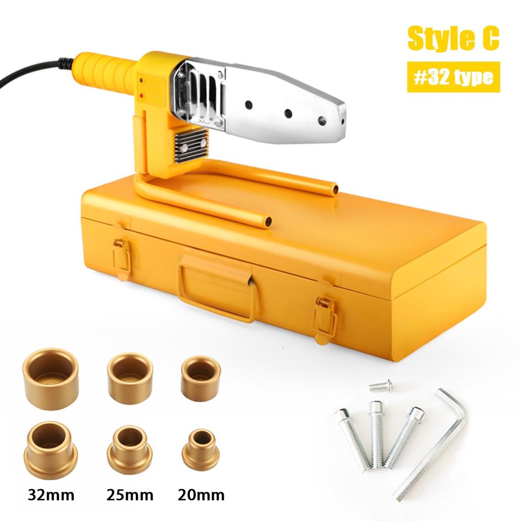 Машина для сварки труб Нагревательный инструмент 1500 Вт сварочный аппарат Комплект Для PPR PB PE Пластиковой трубы Сварка PPR Аппарат для горячей плавки Контроль температуры