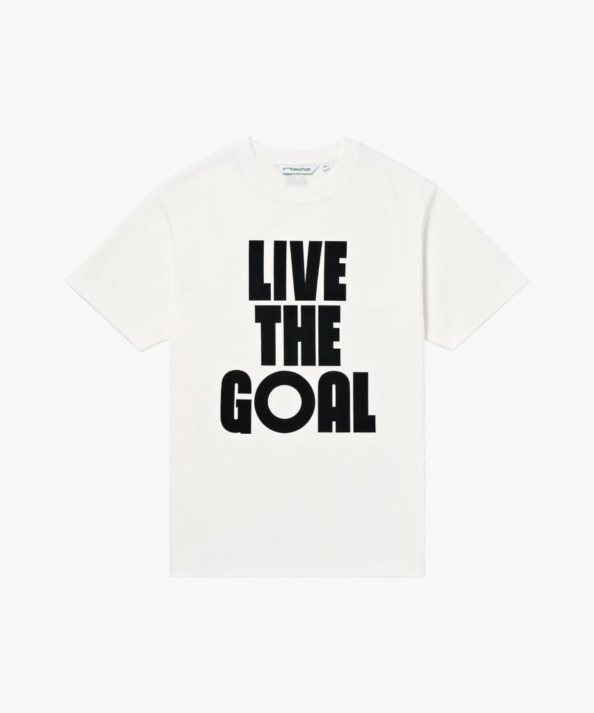 GOALSTUDIO Airmesh Live The Goal Tee-Off White
