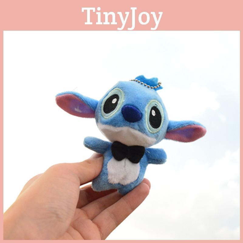 Очаровательная мини-плюшевая игрушка Стич с мягким наполнителем из полипропиленового хлопка и милым брелоком