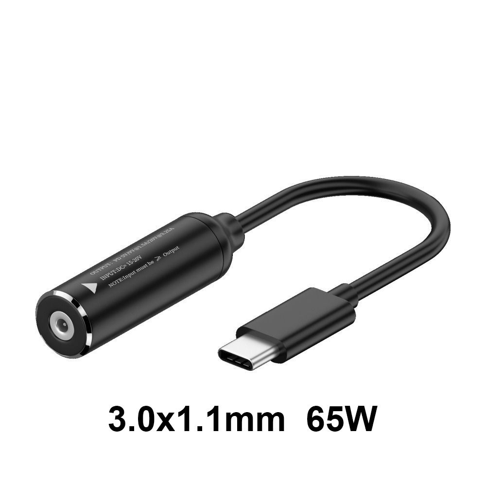 Professional Laptop Charger Connector DC To Type C PD 65W Power Adapter Converter