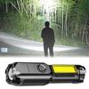 Outdoor LED Flashlight Zoomable Telescopic High Lumens USB Rechargeable Super Bright Outdoor Portable Camping Emergency Handheld Torch