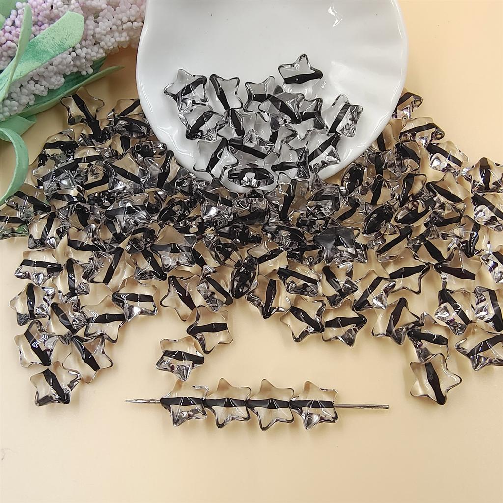 120 шт. бусины для изготовления бисера, ожерелья, браслета, изготовления ювелирных изделий, свободные бусины ручной работы, 13 мм, звезда, сделай сам, фурнитура, акрил