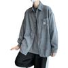 Corduroy Long-Sleeved Shirt Men's Spring and Autumn Fashion Brand Ins Korean Style Loose-Fitting Blouse Fashion Shirt Easy Matching