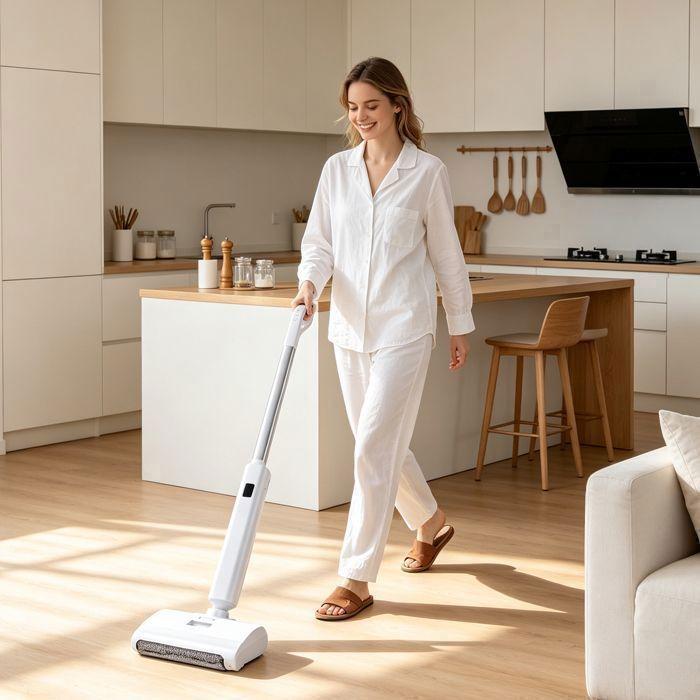 ACELIFE Vacuum cleaner Cordless Washer- 23kPa, 60min Runtime,Auto-cleaning, Anti-tangle, LED screen, for hard-white floors