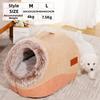 Pet House for Small Dog Cat Bed House Portable Enclosed Plush Pet Kitten Nest Winter Warm Soft Pet Cave Kennel Deep Sleep Sofa