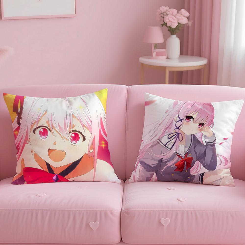 anime Engage Kiss Cushion Cover Soft EasyWash Pillow Case Versatile for Couch Bed Travel and Office