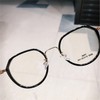 Women Men Fashion Round Myopia Glasses Anti-blue Light Oversized Eyeglasses Frames Students Metal Clear Glasses -1.0 -1.5 -2.0 -2.5 -3.0 To -6.0