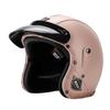 3C Vintage 3/4 Half Helmet Electric Motorcycle Summer Pedal Cruise Locomotive Leather Helmet Men and Women
