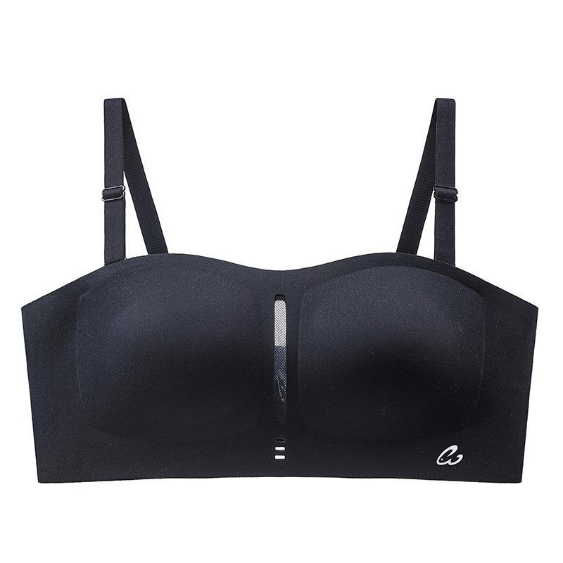 Strapless underwear, comfortable gathering, upper support, anti-sagging adjustment type, breast-closed breathable bra cover