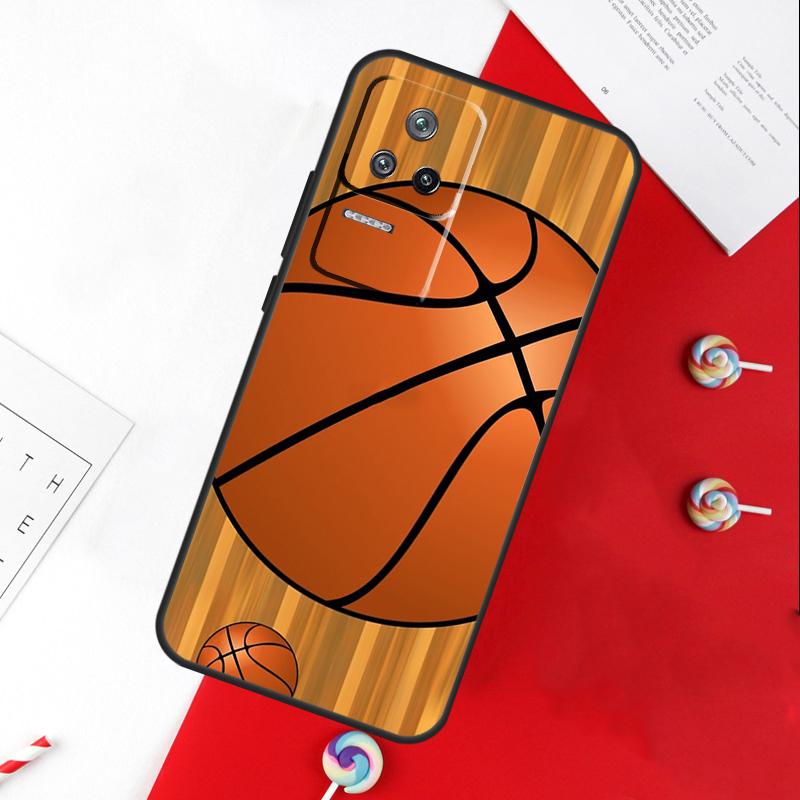 Чехол для телефона в виде баскетбольного мяча для Xiaomi 14T 11T 12T 13T Pro 13 14 15 Ultra POCO X7 Pro X3 X5 X6 F5 F6 M6 Pro