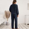 Plus Size Sweatshirt Pant Suit Loose Casual Homewear Double-sided Plush Two-piece Set