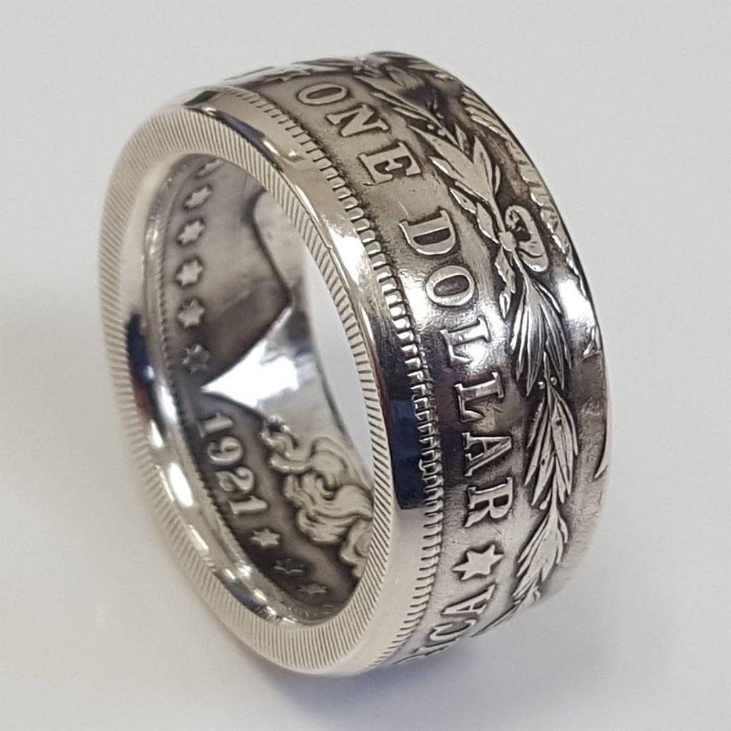 1921 Classic  Coin Ring,Personalized Creative Numeric Letter Alloy Ring KTY
