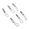 6 шт. Прищепки для подвешивания полотенец Хлопковая петля Нержавеющая сталь Крючок-держатель для полотенец Вешалка для дома Ванной комнаты Кухни