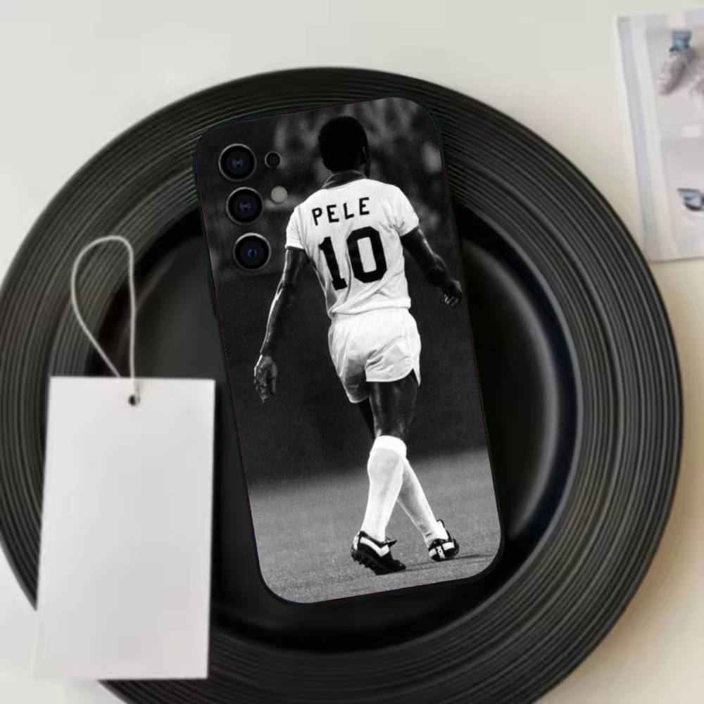 Pelé Phone Case For Samsung S25,S24,S21,S22,S23,S30,Ultra,S20,Plus,Fe,Lite,Note,10,Black Cover