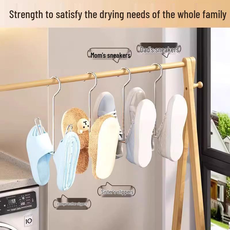 Прочная многофункциональная сушилка для обуви с крючками для использования на улице и на балконе